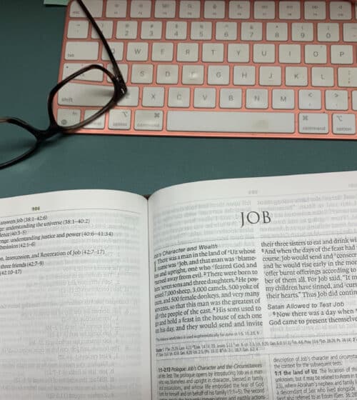 Book of Job. Photo by Leigh An Coplin
