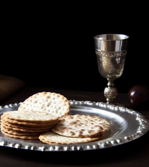 Tabernacle offerings. All offerings from the tribes of Israel to the Tabernacle where God resided were laid on a silver platter.