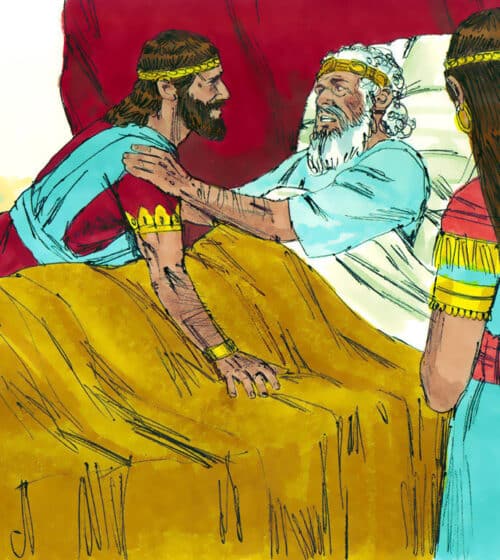 David instructs Solomon on plans for the temple and encourages to seek God