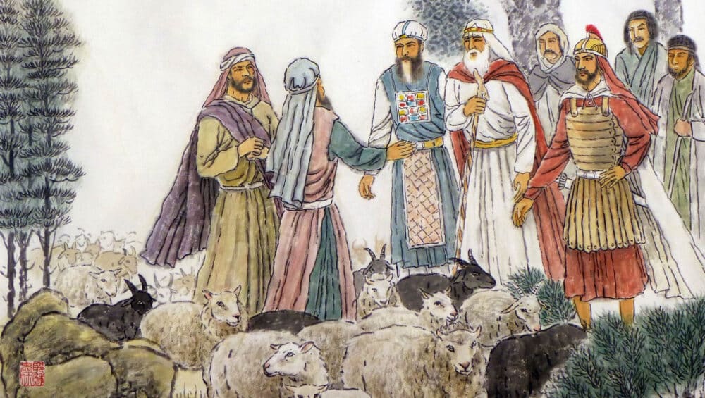 Canaan preparation When Israel arrived in the land of Jazar and Gilead, the tribes of Reuben and Gad (who had large flocks of sheep) noticed what wonderful sheep country it was. So they asked Moses and the priests for this land as our portion instead of the land on the other side of the Jordan River.’