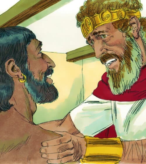 David received word that Absalom had been defeated. He began wailing over his son's death.